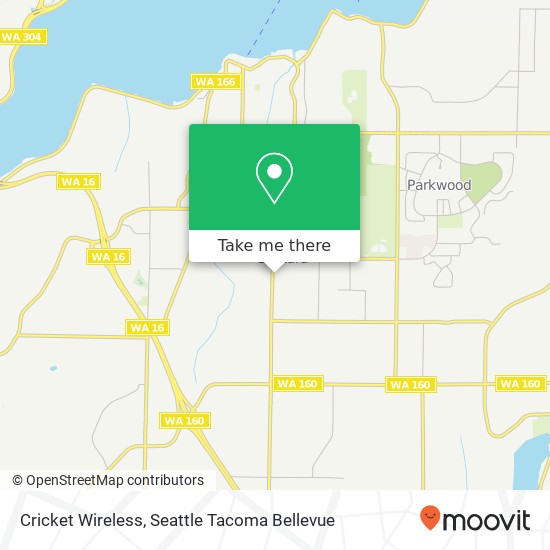 Mapa de Cricket Wireless