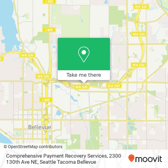 Comprehensive Payment Recovery Services, 2300 130th Ave NE map