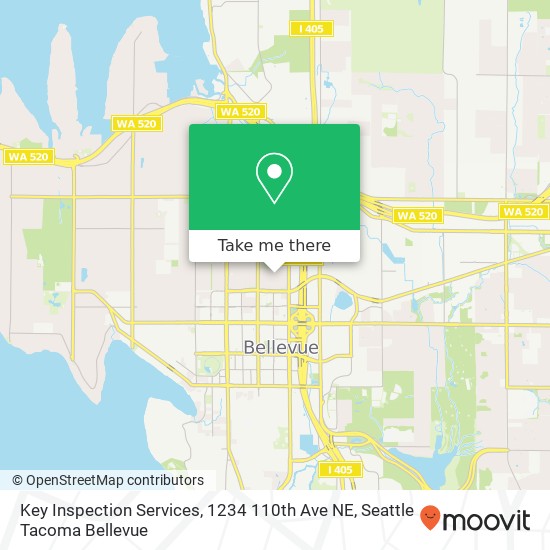 Mapa de Key Inspection Services, 1234 110th Ave NE