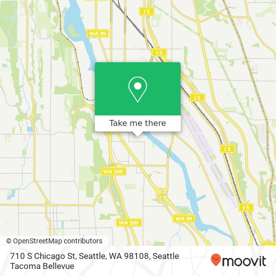Mapa de 710 S Chicago St, Seattle, WA 98108