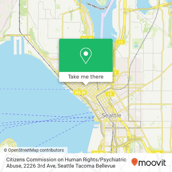 Mapa de Citizens Commission on Human Rights / Psychiatric Abuse, 2226 3rd Ave