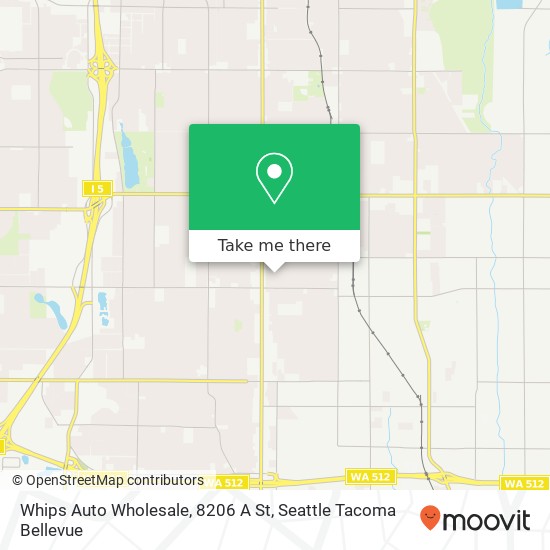 Mapa de Whips Auto Wholesale, 8206 A St