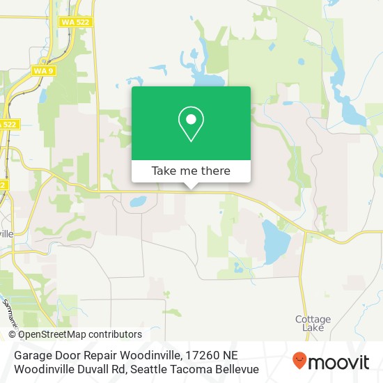 Garage Door Repair Woodinville, 17260 NE Woodinville Duvall Rd map