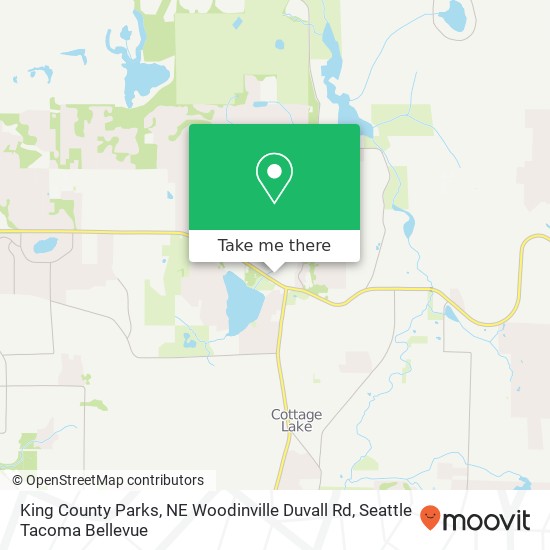 Mapa de King County Parks, NE Woodinville Duvall Rd