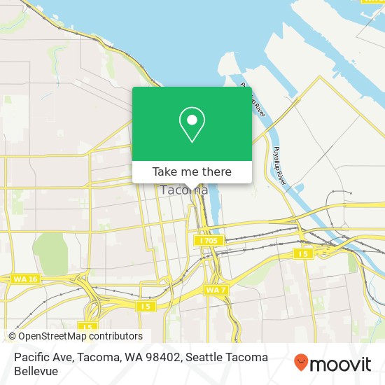 Mapa de Pacific Ave, Tacoma, WA 98402