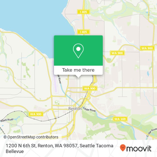 Mapa de 1200 N 6th St, Renton, WA 98057