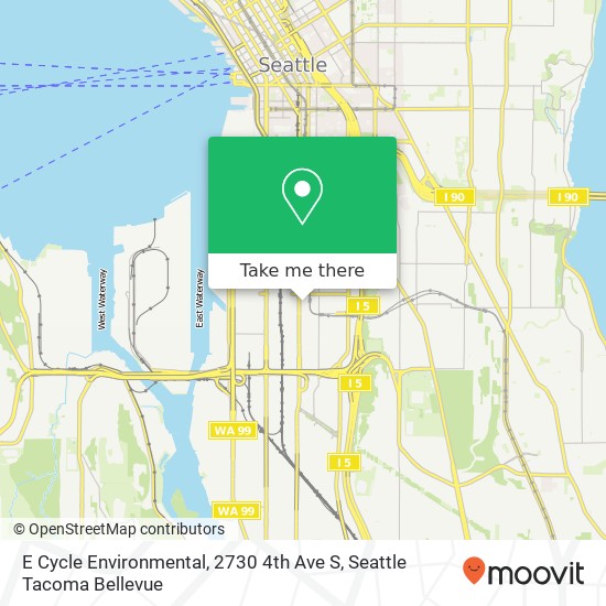 Mapa de E Cycle Environmental, 2730 4th Ave S