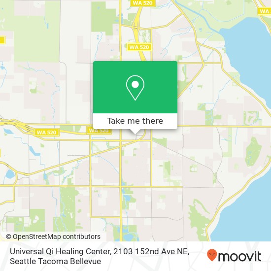 Mapa de Universal Qi Healing Center, 2103 152nd Ave NE