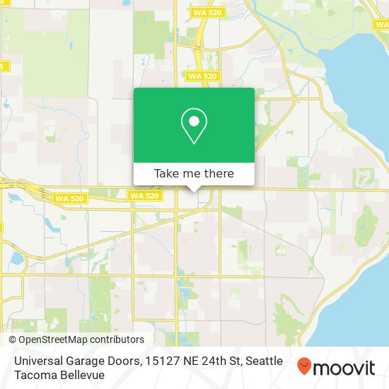 Mapa de Universal Garage Doors, 15127 NE 24th St