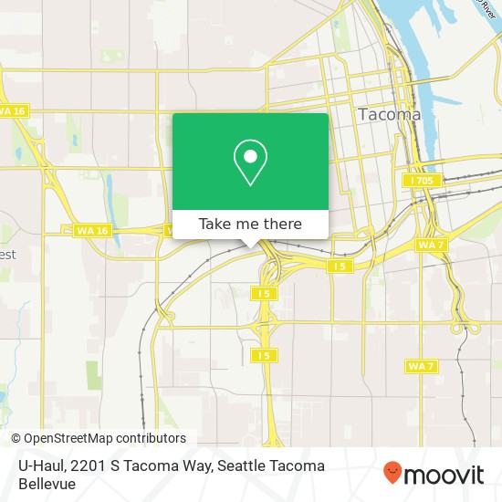 Mapa de U-Haul, 2201 S Tacoma Way