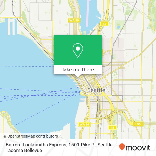 Barrera Locksmiths Express, 1501 Pike Pl map