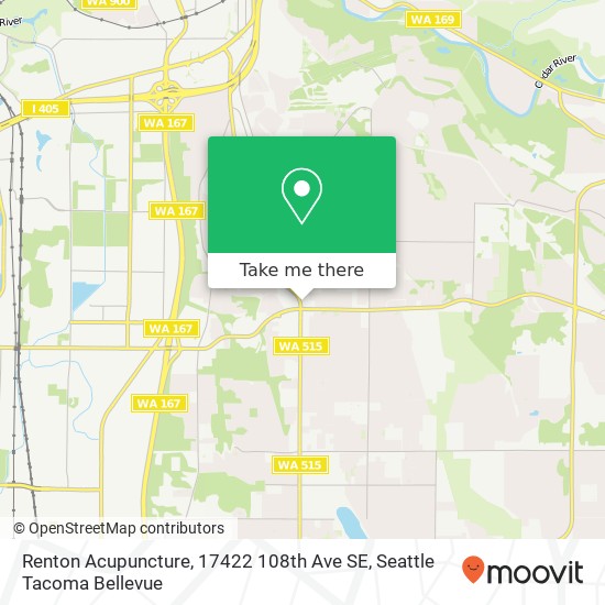 Mapa de Renton Acupuncture, 17422 108th Ave SE