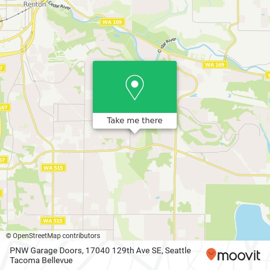 PNW Garage Doors, 17040 129th Ave SE map