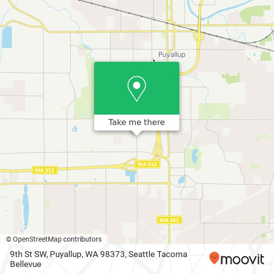 Mapa de 9th St SW, Puyallup, WA 98373