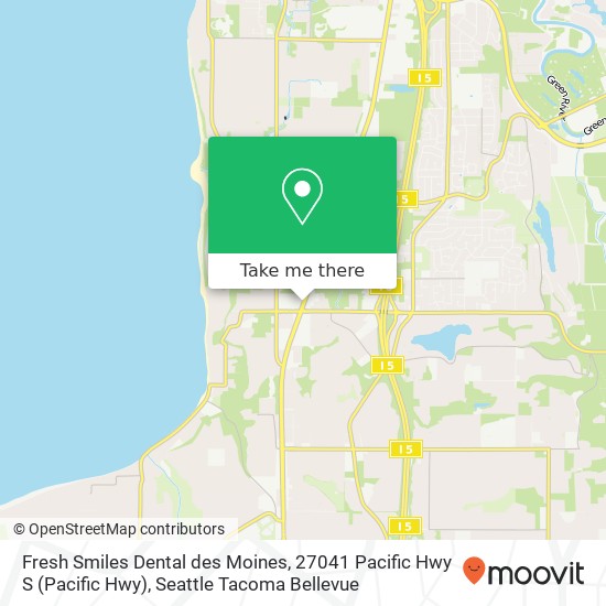 Fresh Smiles Dental des Moines, 27041 Pacific Hwy S map