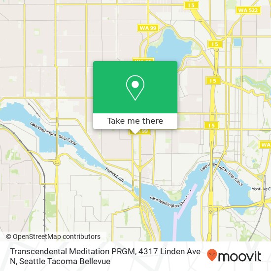 Mapa de Transcendental Meditation PRGM, 4317 Linden Ave N