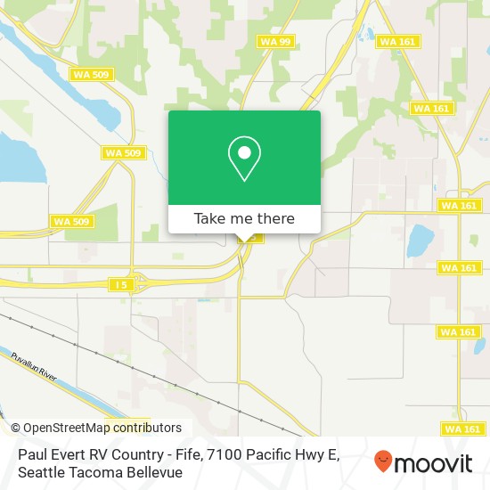 Paul Evert RV Country - Fife, 7100 Pacific Hwy E map