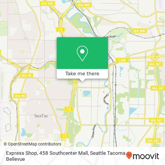 Mapa de Express Shop, 458 Southcenter Mall