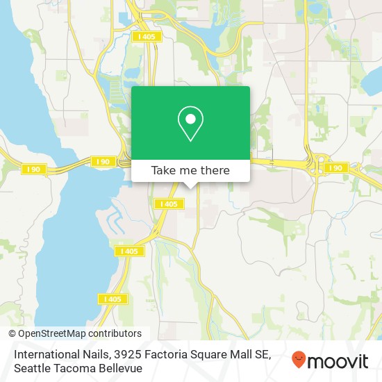 International Nails, 3925 Factoria Square Mall SE map