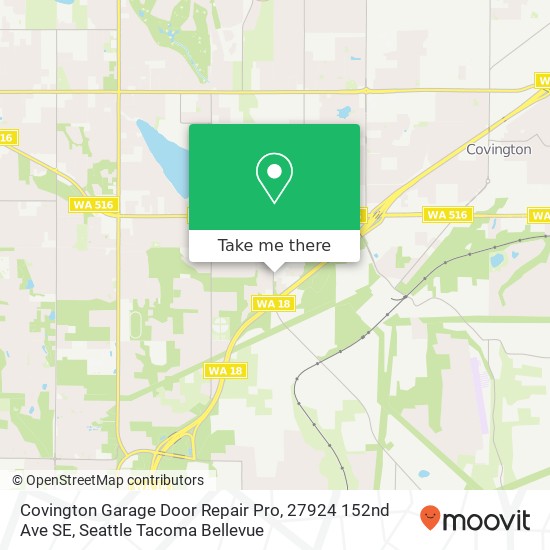 Mapa de Covington Garage Door Repair Pro, 27924 152nd Ave SE