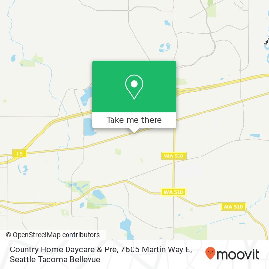 Mapa de Country Home Daycare & Pre, 7605 Martin Way E