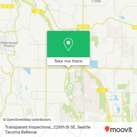 Mapa de Transparent Inspections,, 228th St SE
