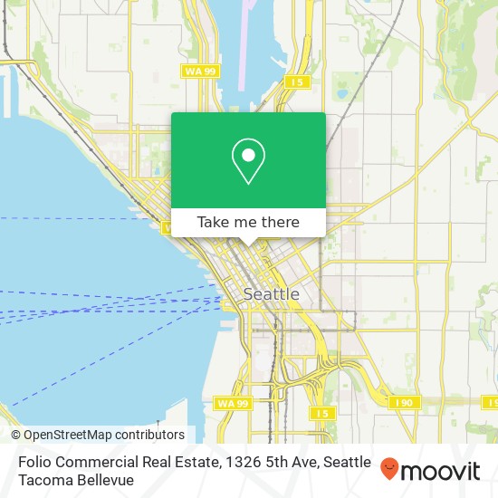Mapa de Folio Commercial Real Estate, 1326 5th Ave