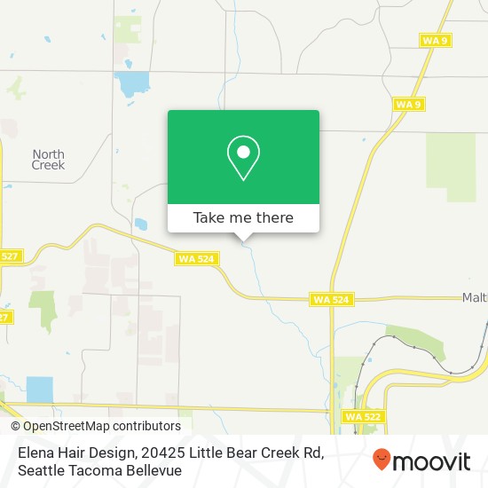 Mapa de Elena Hair Design, 20425 Little Bear Creek Rd