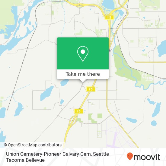 Union Cemetery-Pioneer Calvary Cem map