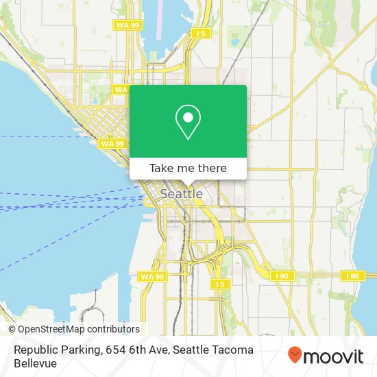 Republic Parking, 654 6th Ave map