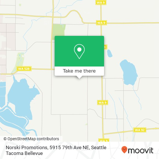 Mapa de Norski Promotions, 5915 79th Ave NE