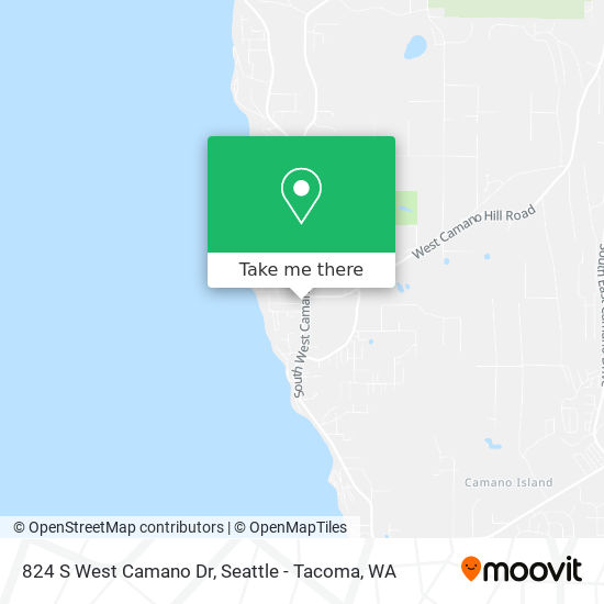 Mapa de 824 S West Camano Dr