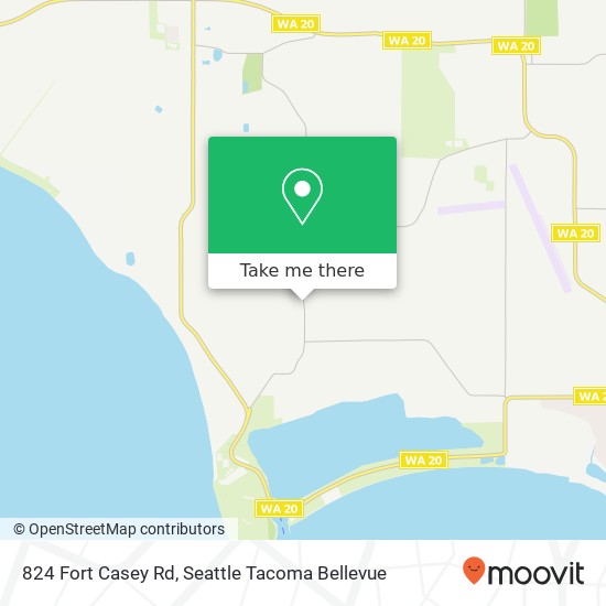 Mapa de 824 Fort Casey Rd, Coupeville, WA 98239