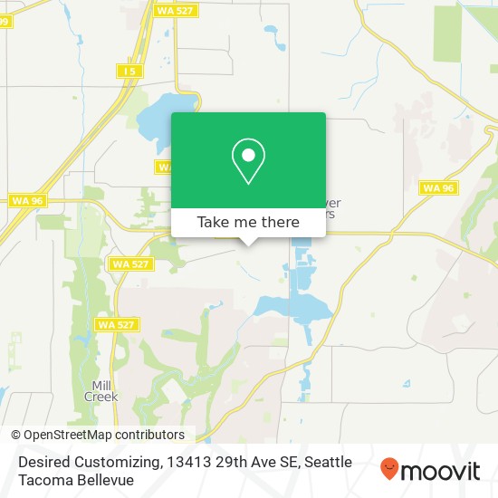Mapa de Desired Customizing, 13413 29th Ave SE