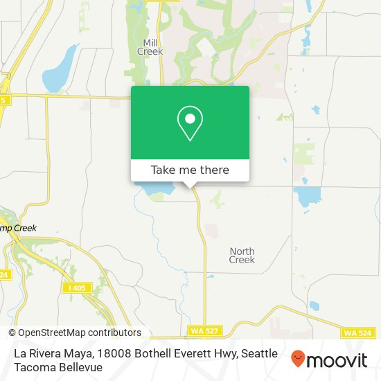 Mapa de La Rivera Maya, 18008 Bothell Everett Hwy