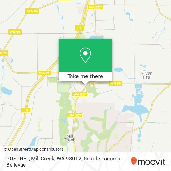 POSTNET, Mill Creek, WA 98012 map