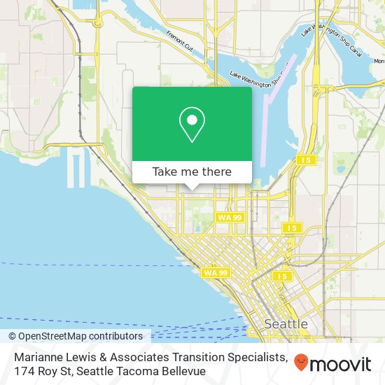Mapa de Marianne Lewis & Associates Transition Specialists, 174 Roy St