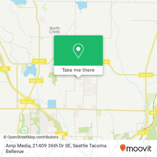 Mapa de Amp Media, 21409 36th Dr SE