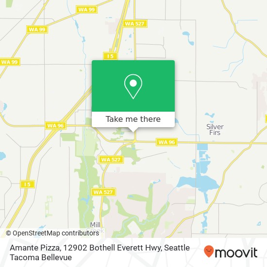 Amante Pizza, 12902 Bothell Everett Hwy map