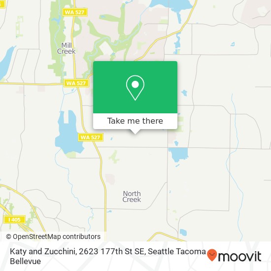 Katy and Zucchini, 2623 177th St SE map