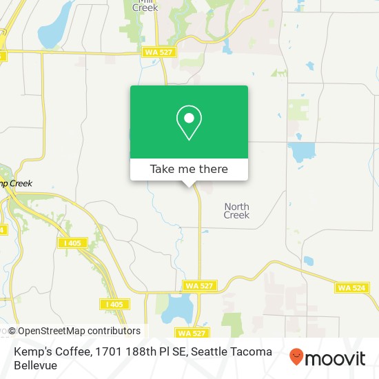 Kemp's Coffee, 1701 188th Pl SE map