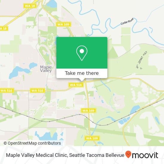 Mapa de Maple Valley Medical Clinic, 23846 SE Kent Kangley Rd