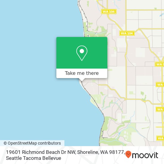 19601 Richmond Beach Dr NW, Shoreline, WA 98177 map