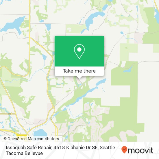 Issaquah Safe Repair, 4518 Klahanie Dr SE map