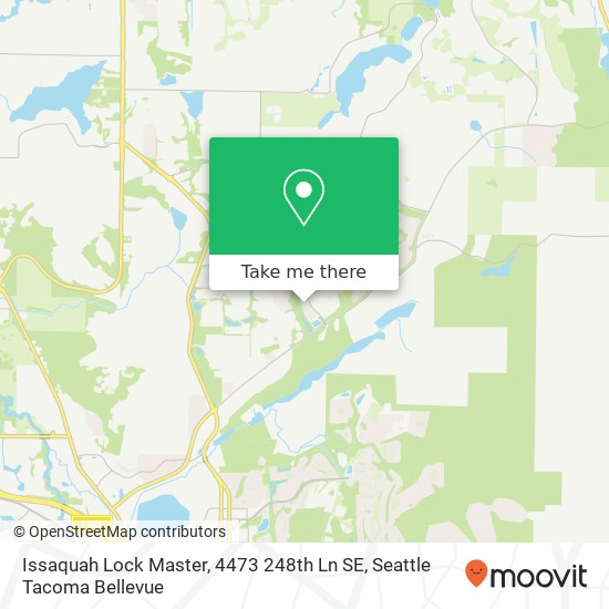 Mapa de Issaquah Lock Master, 4473 248th Ln SE