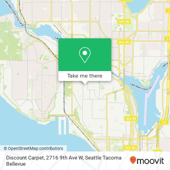 Mapa de Discount Carpet, 2716 9th Ave W