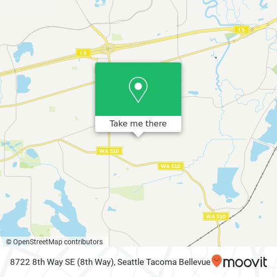 Mapa de 8722 8th Way SE (8th Way), Olympia, WA 98513