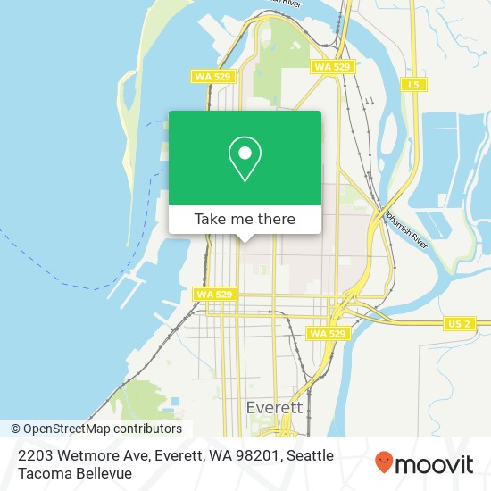 2203 Wetmore Ave, Everett, WA 98201 map