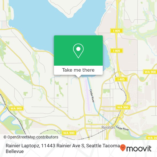 Mapa de Rainier Laptopz, 11443 Rainier Ave S