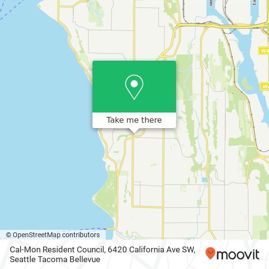Cal-Mon Resident Council, 6420 California Ave SW map